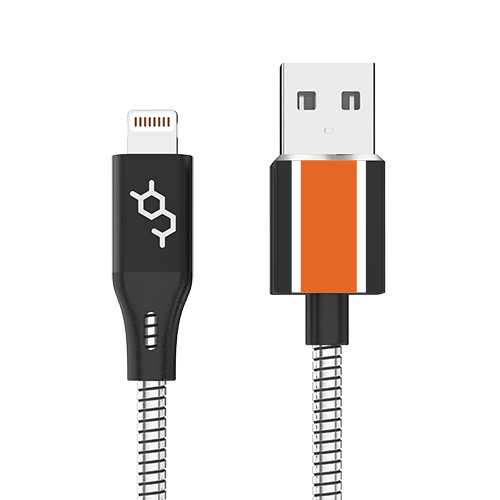 Stainless Steel MFi Lightning Charging Cable圖片