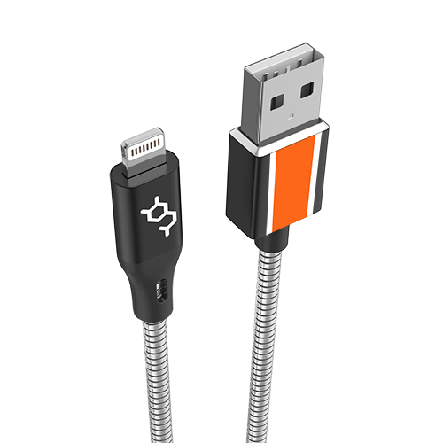 Stainless Steel MFi Lightning Charging Cable圖片