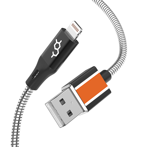 Stainless Steel MFi Lightning Charging Cable圖片