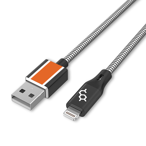 Stainless Steel MFi Lightning Charging Cable圖片